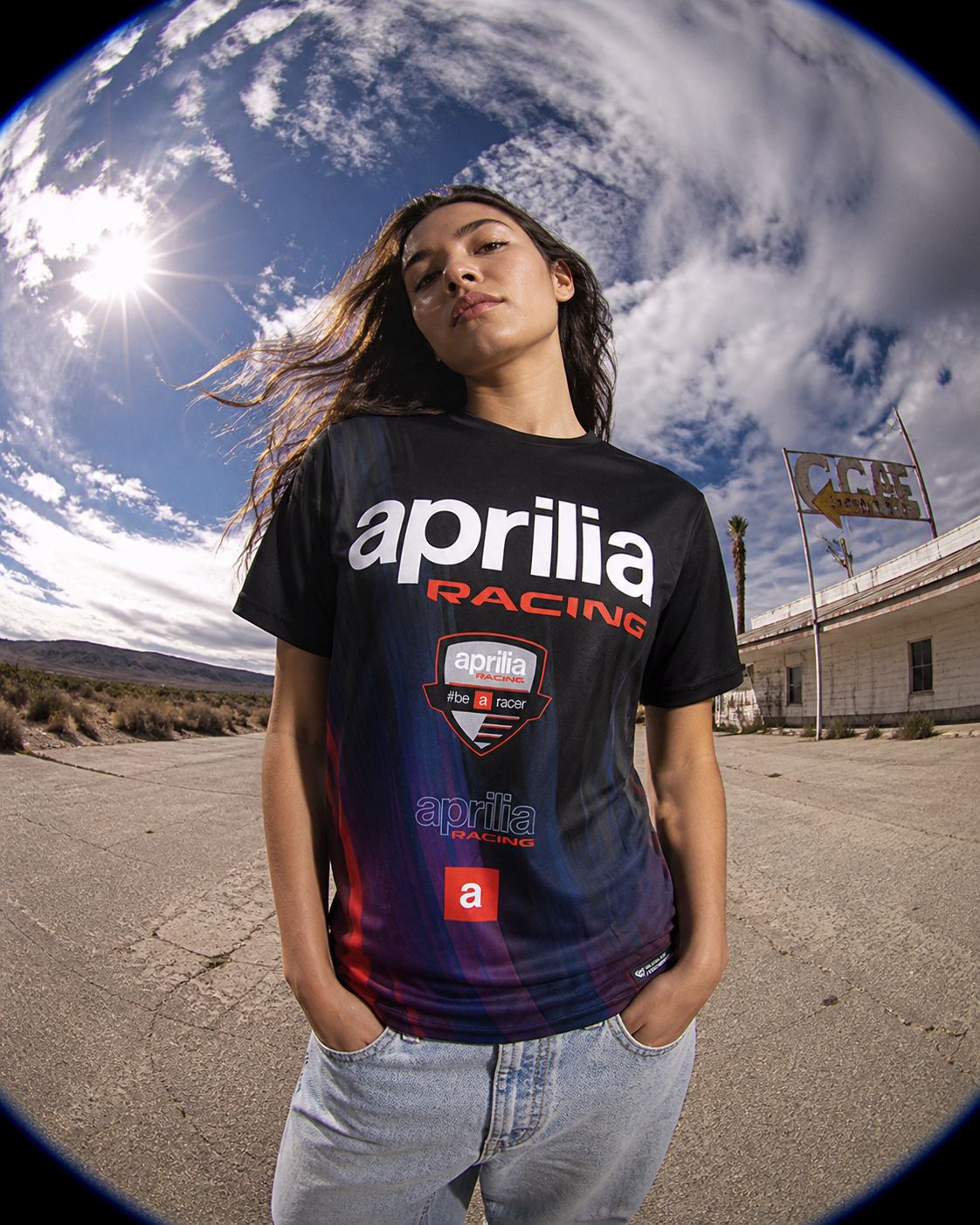 Camiseta Apriliia BeARacer 2026 para hombre IXON 104101179 