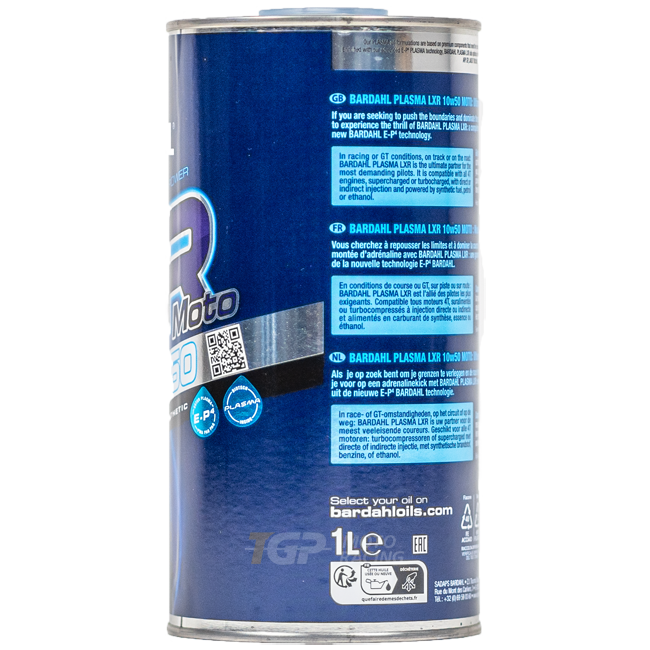 Bardahl 10W50 Plasma LXR - 1 Litro de aceite premium 