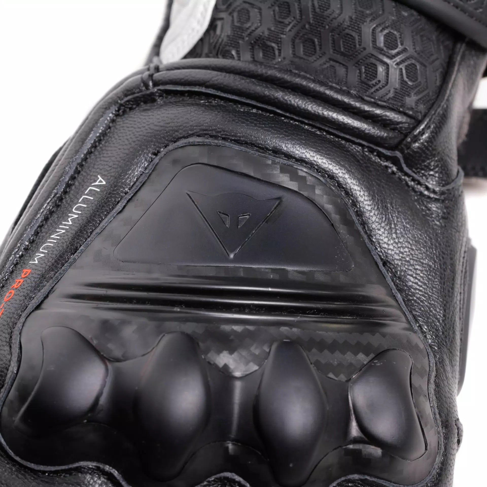 Guantes de cuero para moto Dainese Fiero Racing | Hombre | Negro/Blanco | 2018100025N3200 