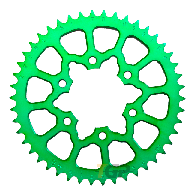 Sitta rueda de cadena de aluminio Kawasaki ZX-6R/636/RR (07-25) (201W) – 37-47 dientes, paso 525 