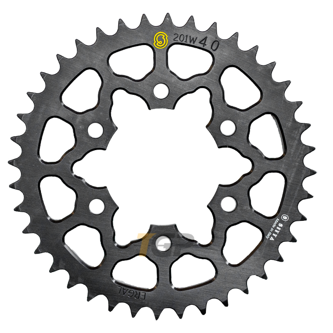 Sitta rueda de cadena de aluminio Kawasaki ZX-6R/636/RR (07-25) (201W) – 37-47 dientes, paso 525 