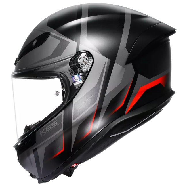AGV K6 S Casco Karve Mate Negro/Gris/Rojo | 2118395001024 