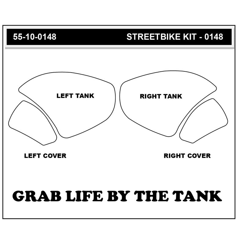 Stompgrip Vulcano Almohadillas de Tracción Ducati Panigale V4/S/R (18-21) 55-10-0148 