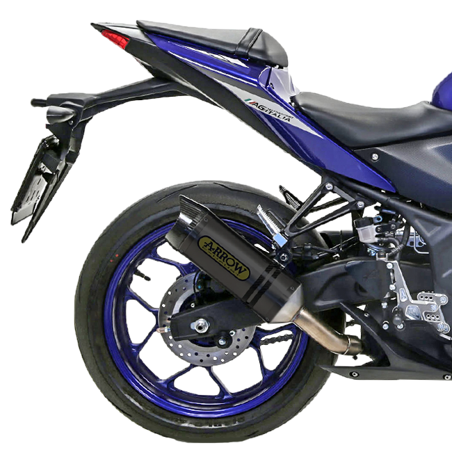 Arrow Slip-On Thunder Aluminio Oscuro Yamaha YZF-R3 (15-18) 71831AKN 