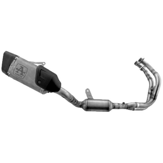 Sistema de escape completo Arrow Pista de acero inoxidable Yamaha YZF-R7 (21-25) 71958PKW 