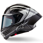 Casco de carbono Alpinestars Supertech R10 Element Carb Negro Plata 8200324-1368 