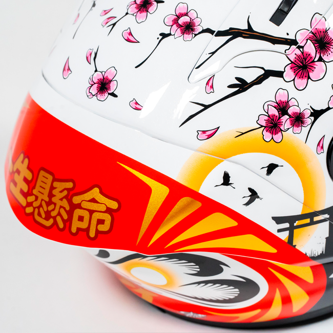 Réplica del casco NHK GP-R Tech Race Alonso López Motegi Japón 2024 