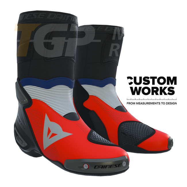 Botas de motocicleta de carretera y racing Dainese Axial 2 Air para hombre | Edición Francia | Custom Works 
