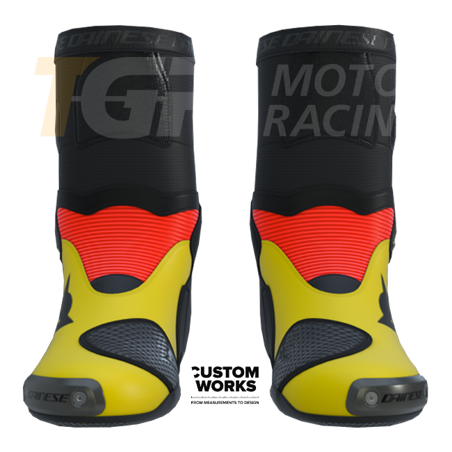 Botas de moto de competición y carretera Dainese Axial 2 para hombre | Edición Germania | Custom Works 