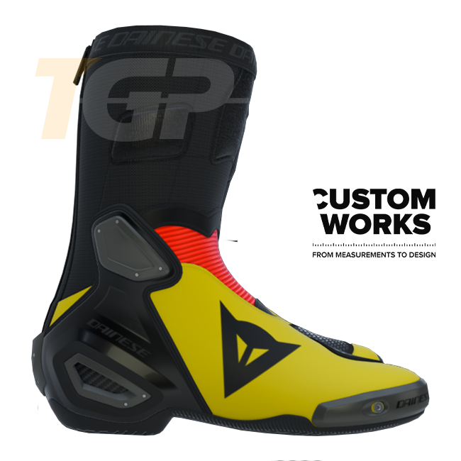 Botas de moto de competición y carretera Dainese Axial 2 para hombre | Edición Germania | Custom Works 