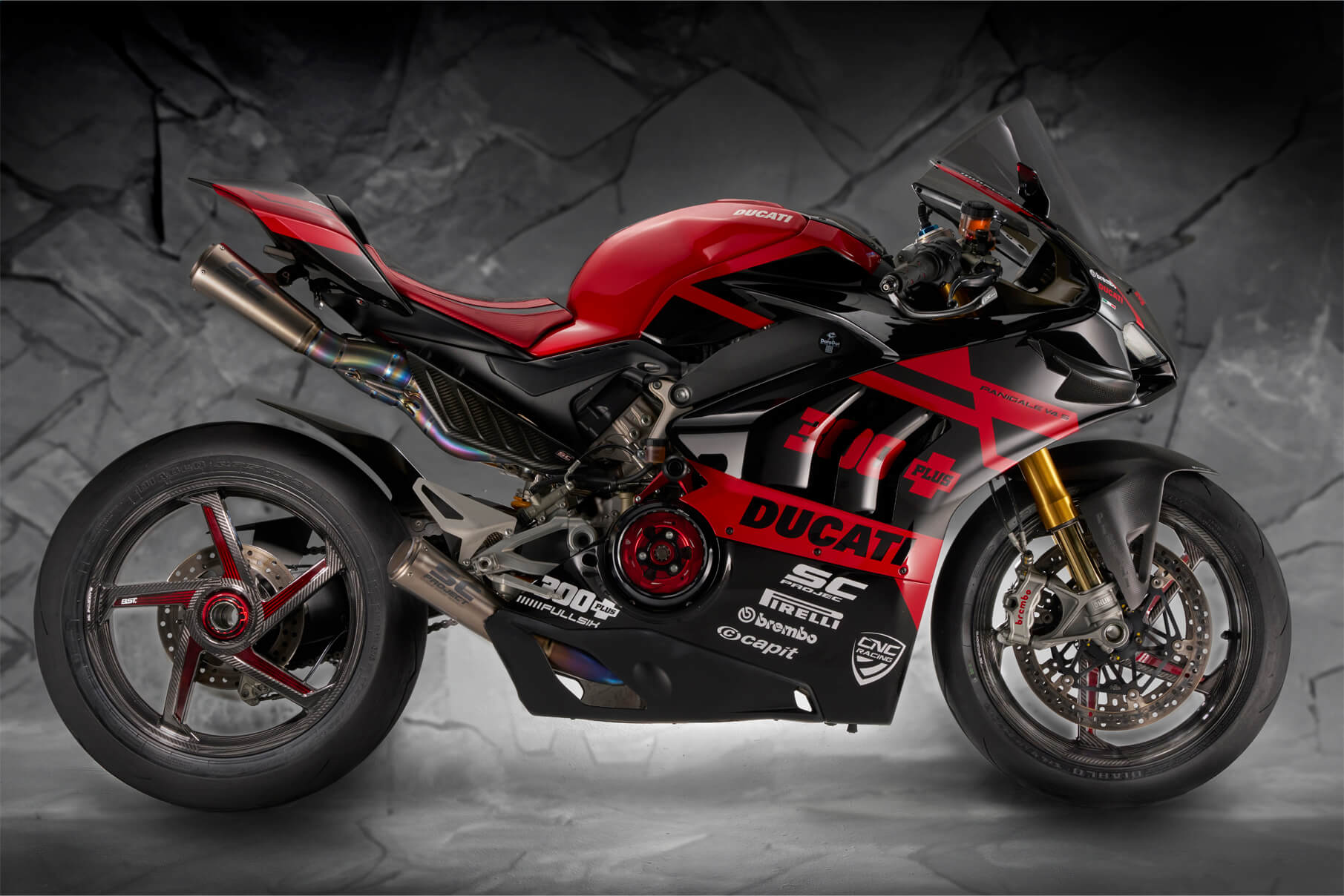BST STAR TEK llanta trasera de carbono Ducati Panigale 1299/S (15-18) 
