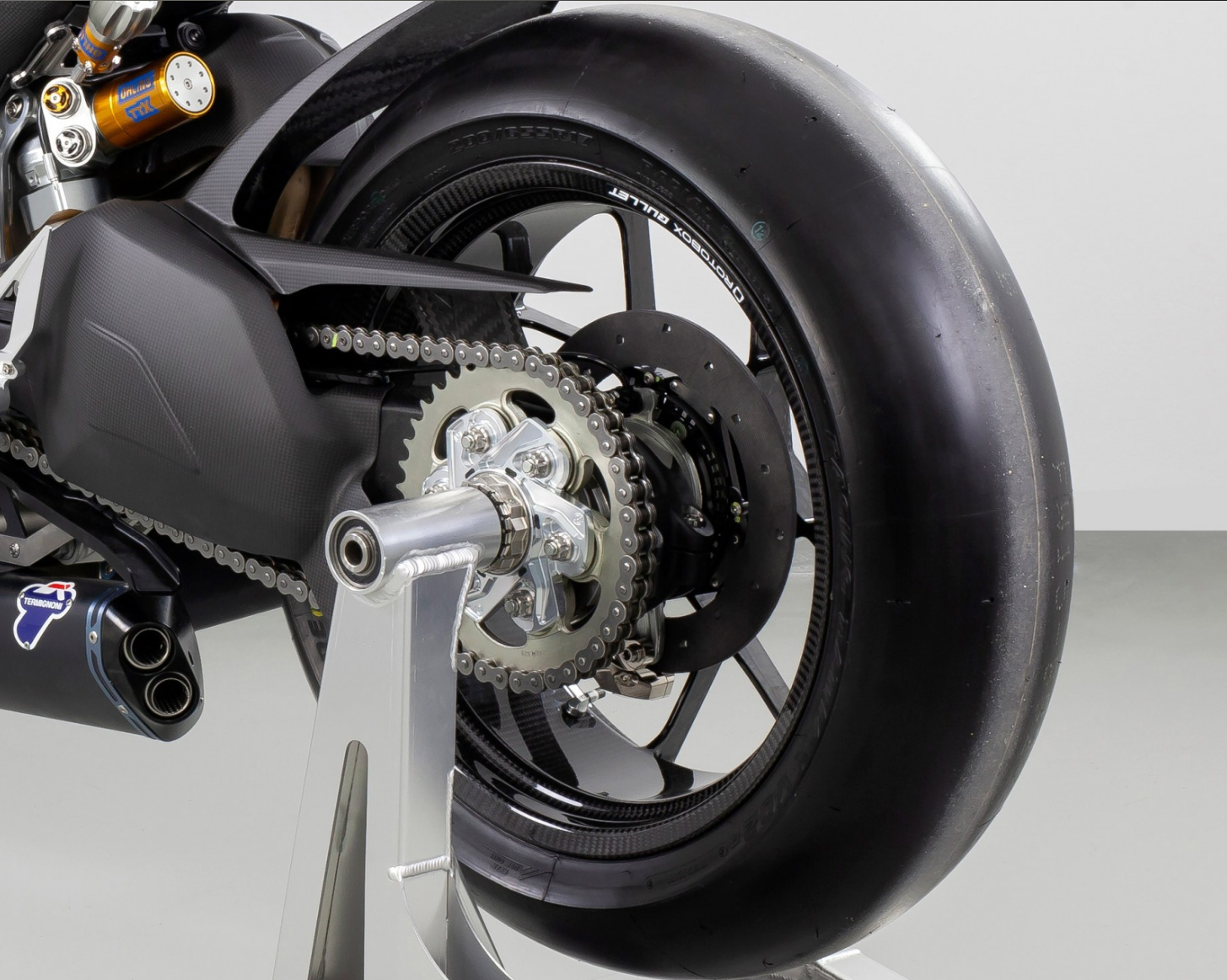 Kit SICOM Carbon-Cerámica de rueda trasera-Discos de freno T-Drive 245x6mm para Ducati Panigale V2 955 (20-24) 