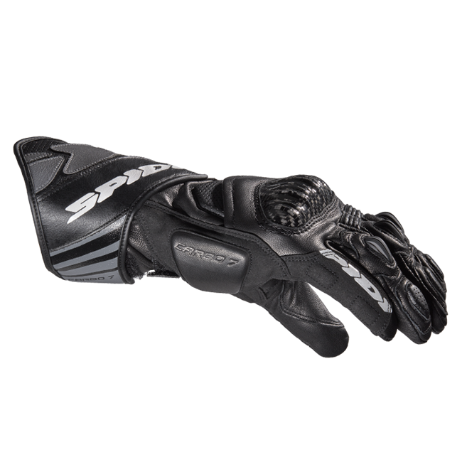 Guantes de cuero para moto Spidi Carbo 7 Racing | Hombre | Negro | A210026 
