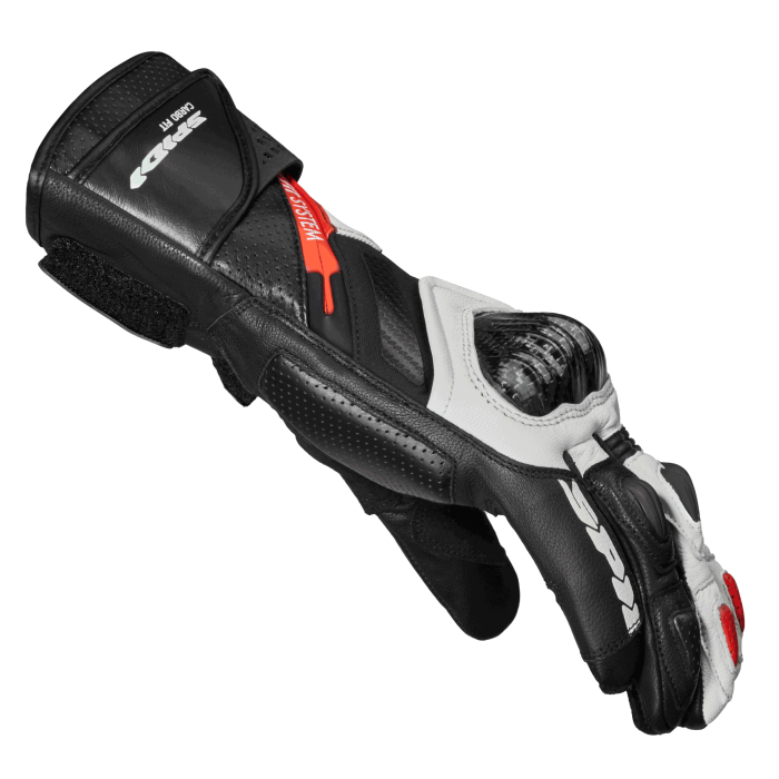 Guantes de cuero para moto Spidi Carbo Fit Racing | Hombre | Rojo | A226014 