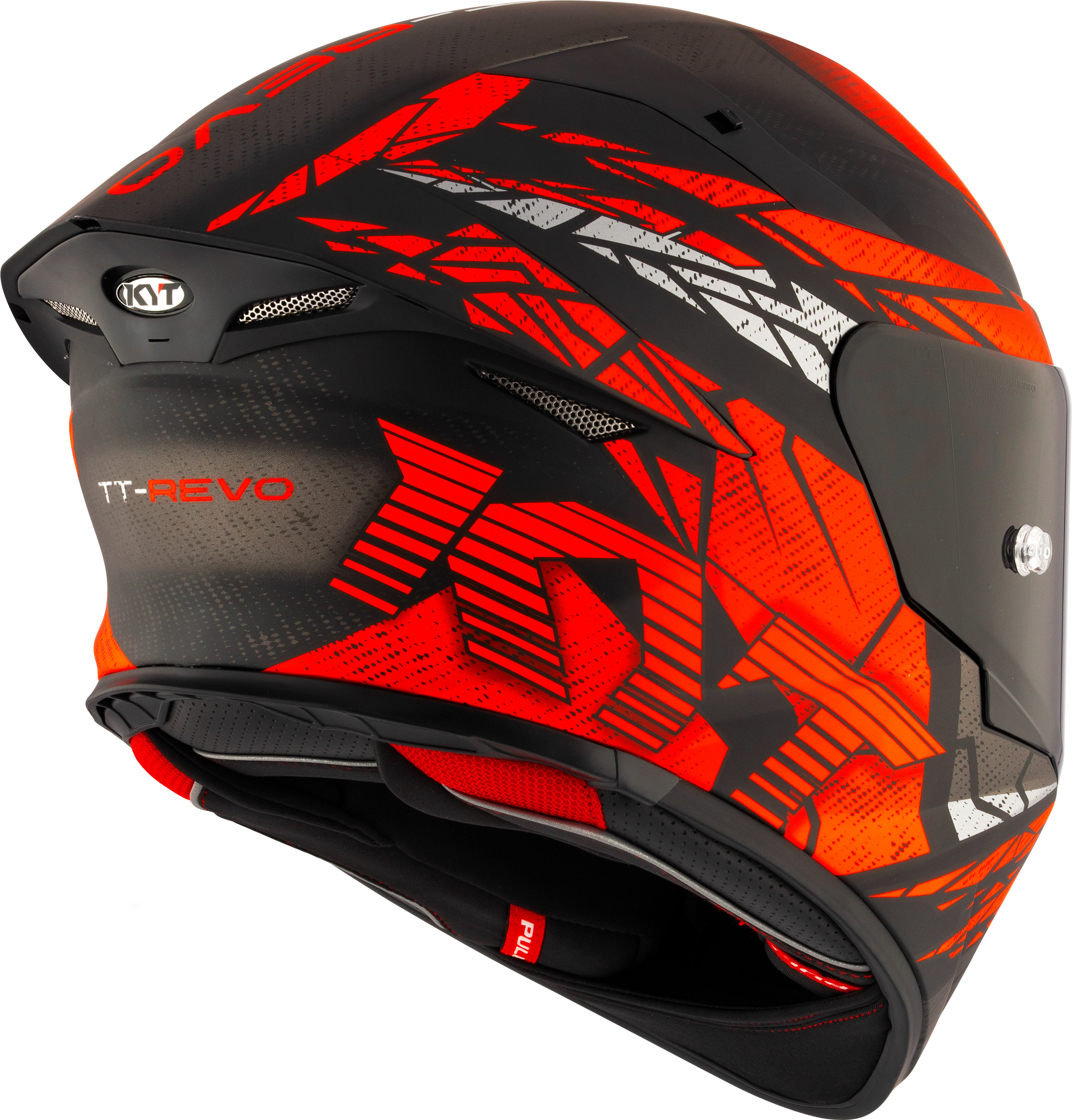 KYT TT-Revo Casco Combustión Rojo mate Y6TR0038 