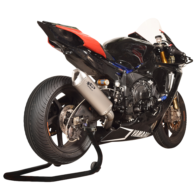 Spark Exhaust Halbkomplette Anlage Satz Force D.60 Titanium Yamaha R1/R1M (15-25) GYA8882T