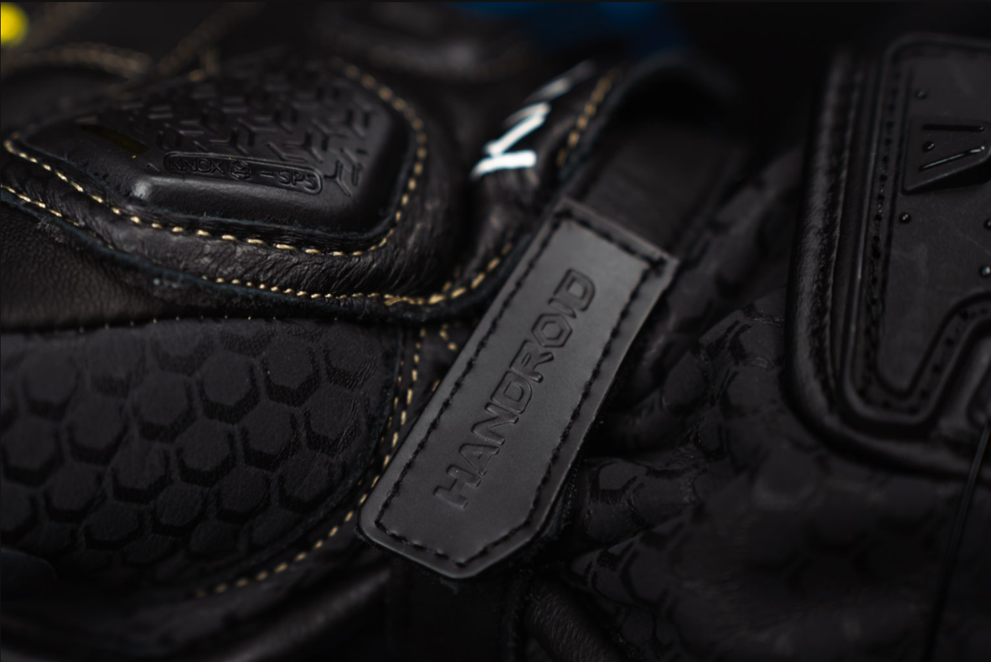 Knox Handroid MK5 Guantes de cuero de carreras | Hombre | Negro | 11769404100 