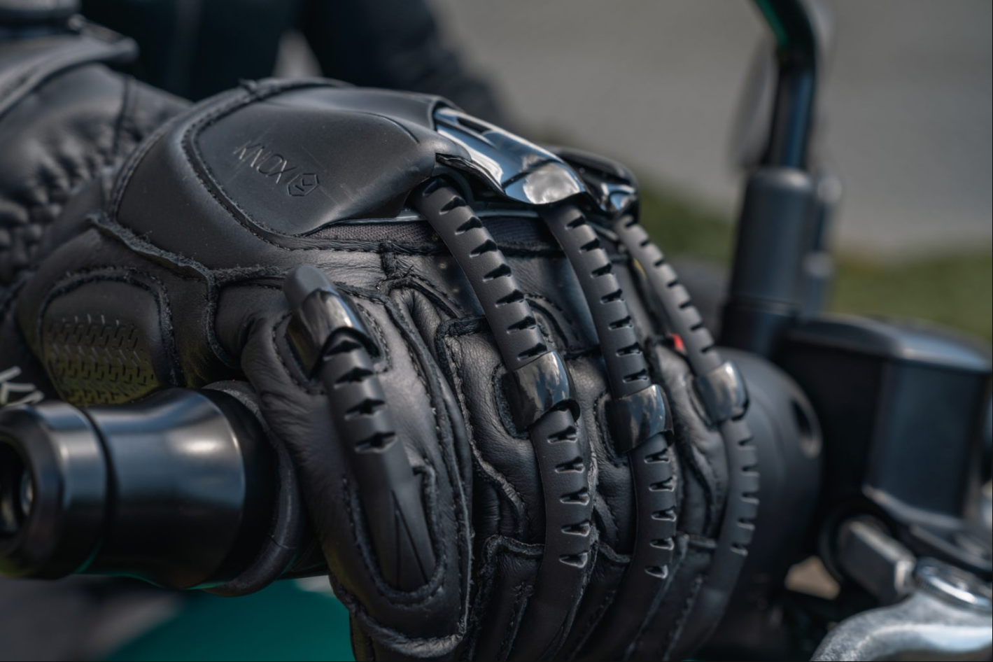 Knox Handroid MK5 Guantes de cuero de carreras | Hombre | Negro | 11769404100 