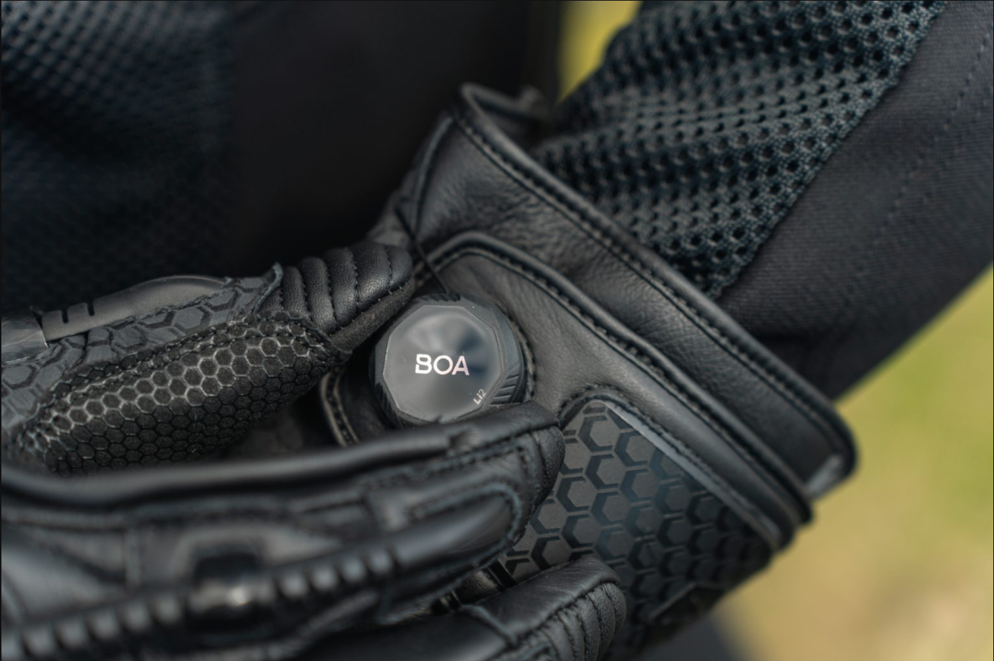 Knox Handroid MK5 Guantes de cuero de carreras | Hombre | Negro | 11769404100 