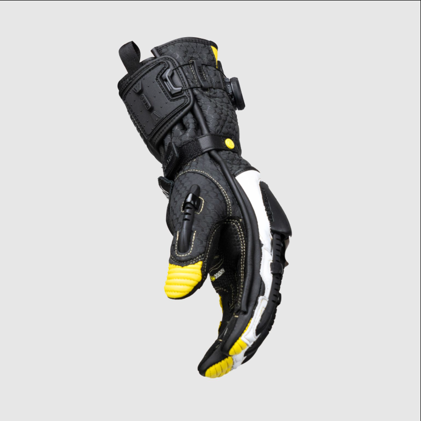 Knox Handroid MK5 guantes de cuero de carreras | Hombre | Amarillo | 11769404104 