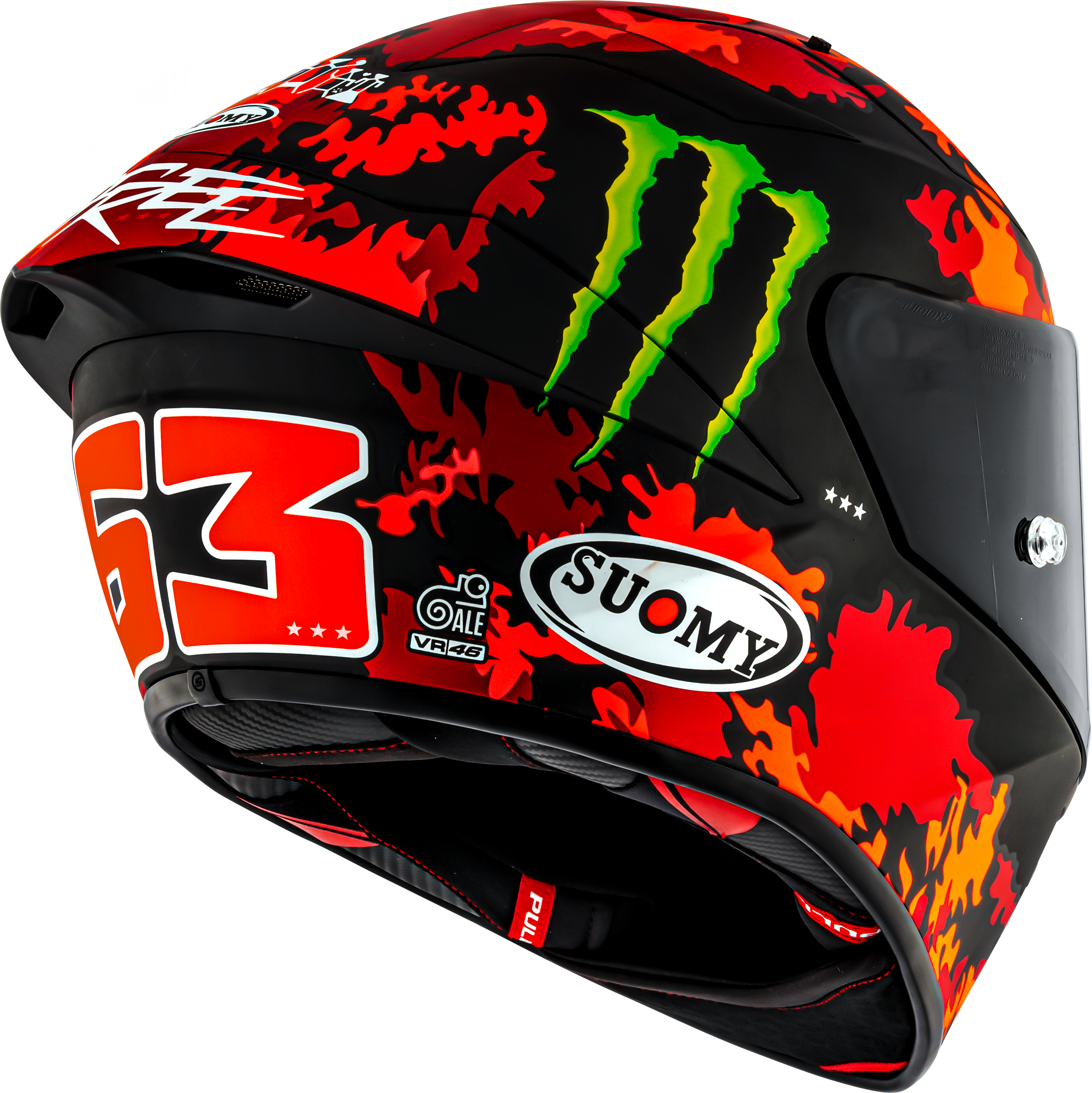 Suomy S1-XR GP Casco Francesco Pecco Bagnaia Replica Monster 2025 K6SX0017 
