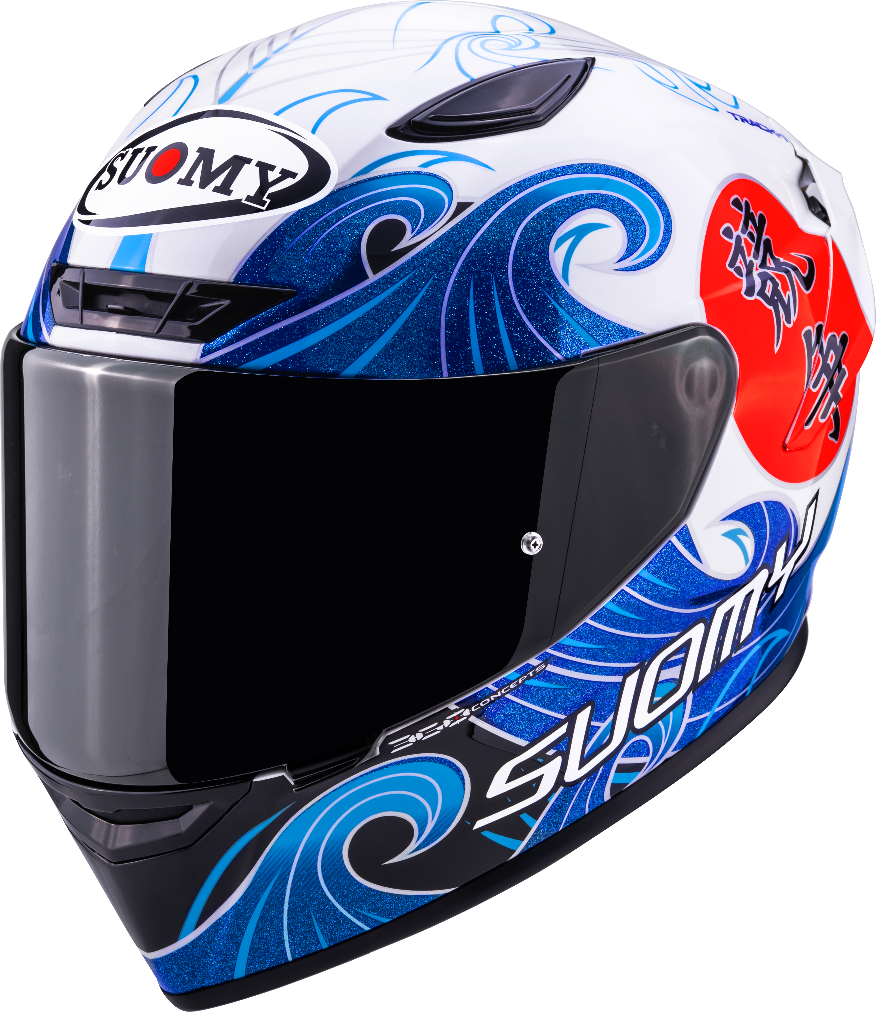 Suomy Track-1 Casco Waves Blanco K6T10025 