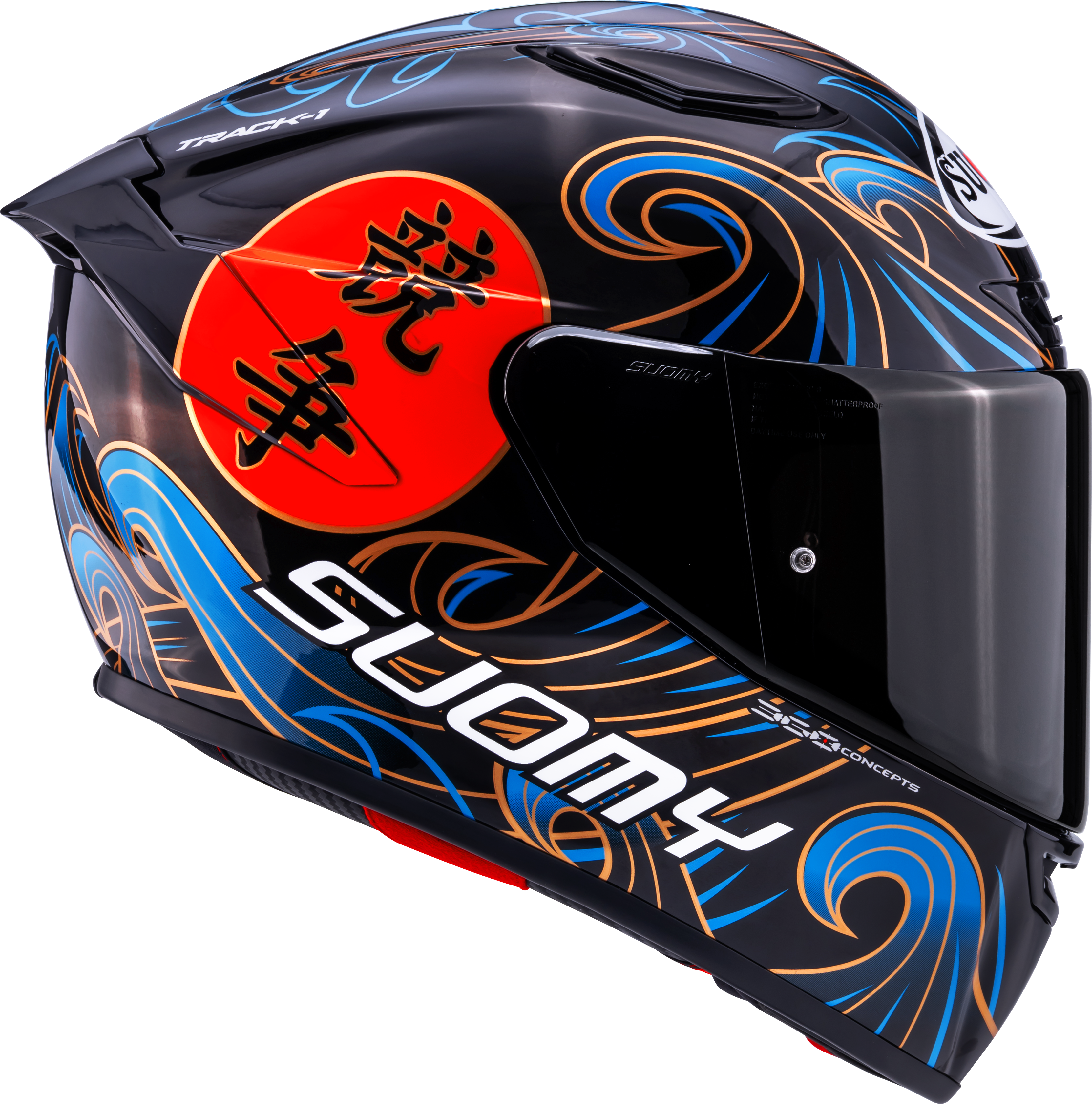 Suomy Track-1 Casco Waves Negro K6T10026 
