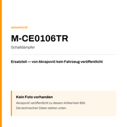 Akrapovic Schalldämpfer M-CE0106TR — Platzhalter, kein Herstellerfoto verfügbar