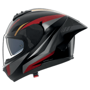 Casco Nolan N60-6 Sport Lesmo Negro / Rojo / Antracita / Acabado de superficies metálicas doradas 353 