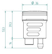Depósito de aceite de freno y embrague LighTech 16 cm³ – Aluminio CNC, colorido | Depósito universal para motocicletas 