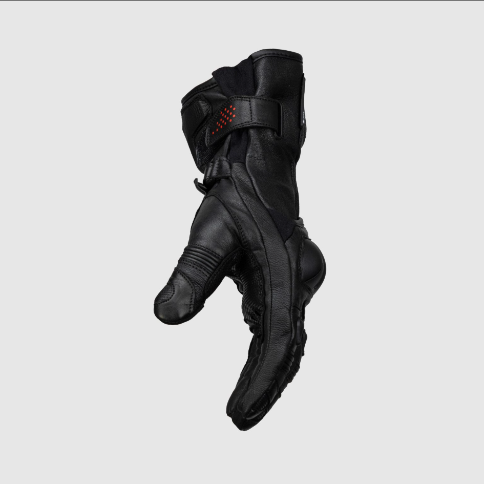 Knox Oulton MK2 guantes de cuero de deporte | Hombre | Negro/Rojo | 1011352110030 