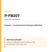 Akrapovic Schrauben und Muttern P-FB207 — Platzhalter, kein Herstellerfoto verfügbar