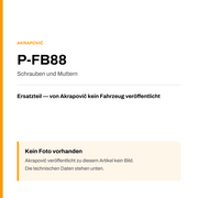 Akrapovic Schrauben und Muttern P-FB88 — Platzhalter, kein Herstellerfoto verfügbar