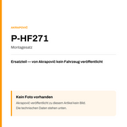 Akrapovic Montagesatz P-HF271 — Platzhalter, kein Herstellerfoto verfügbar