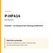 Akrapovic Montagesatz P-HF414 — Platzhalter, kein Herstellerfoto verfügbar