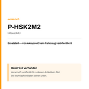 Akrapovic Hitzeschild P-HSK2M2 — Platzhalter, kein Herstellerfoto verfügbar