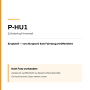 Akrapovic Zylinderkopf-Innenteil P-HU1 — Platzhalter, kein Herstellerfoto verfügbar
