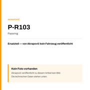 Akrapovic Passring P-R103 — Platzhalter, kein Herstellerfoto verfügbar