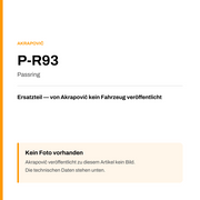 Akrapovic Passring P-R93 — Platzhalter, kein Herstellerfoto verfügbar