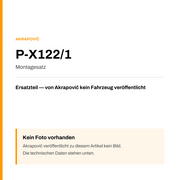 Akrapovic Montagesatz P-X122/1 — Platzhalter, kein Herstellerfoto verfügbar