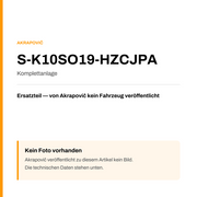 Akrapovic Komplettanlage S-K10SO19-HZCJPA — Platzhalter, kein Herstellerfoto verfügbar