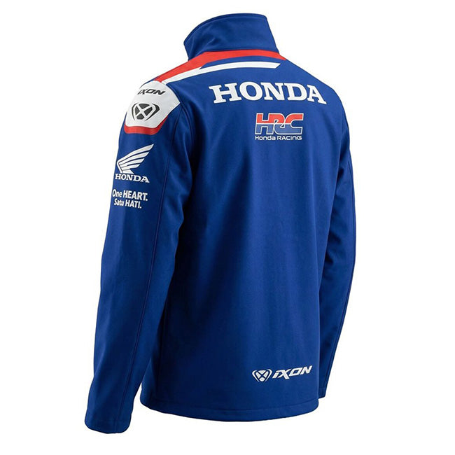 Chaqueta con cremallera para sudadera del Honda HRC Racing Team azul, réplica 2026 para hombre IXON 