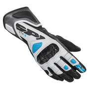 Guantes de cuero para moto Spidi STR-6 Sport | Mujeres | Gris/Blanco/Provence | A222302 
