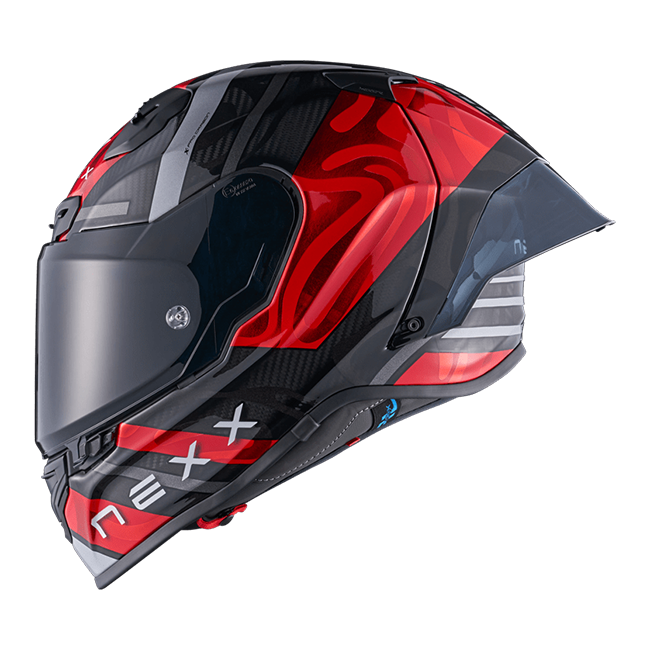 Nexx X.R3R Casco Swirl Carbon Rojo Plata 01XR323489023 