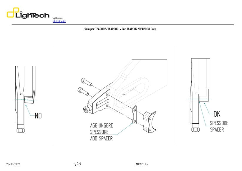 Tensor de cadena LighTech Yamaha YZF-R1 RN22 (09-14) TEYA004 
