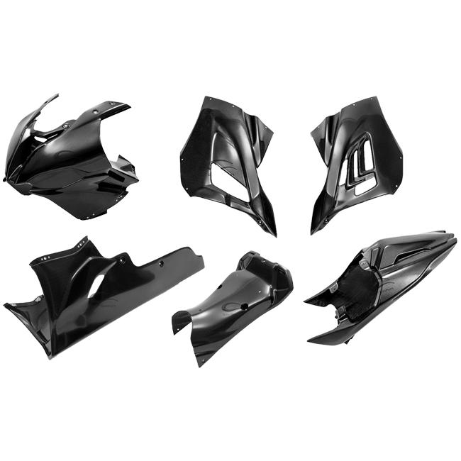 Juego completo de carenado de carbono BMW S1000RR K67 (19-22) Carbonin 
