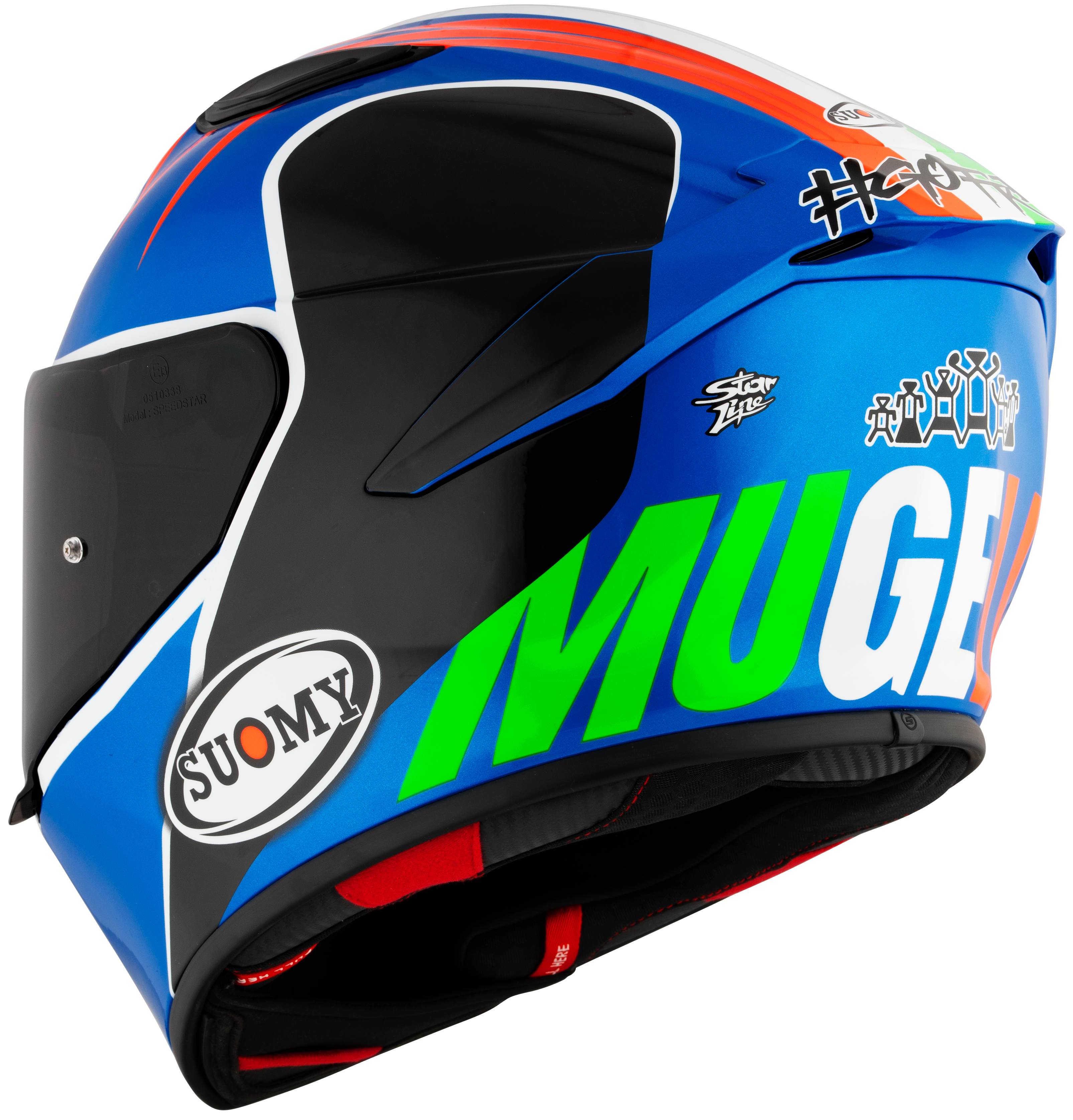 Suomy Track-1 Casco Francesco Pecco Bagnaia Mugello 2022 Réplica K6T10016 