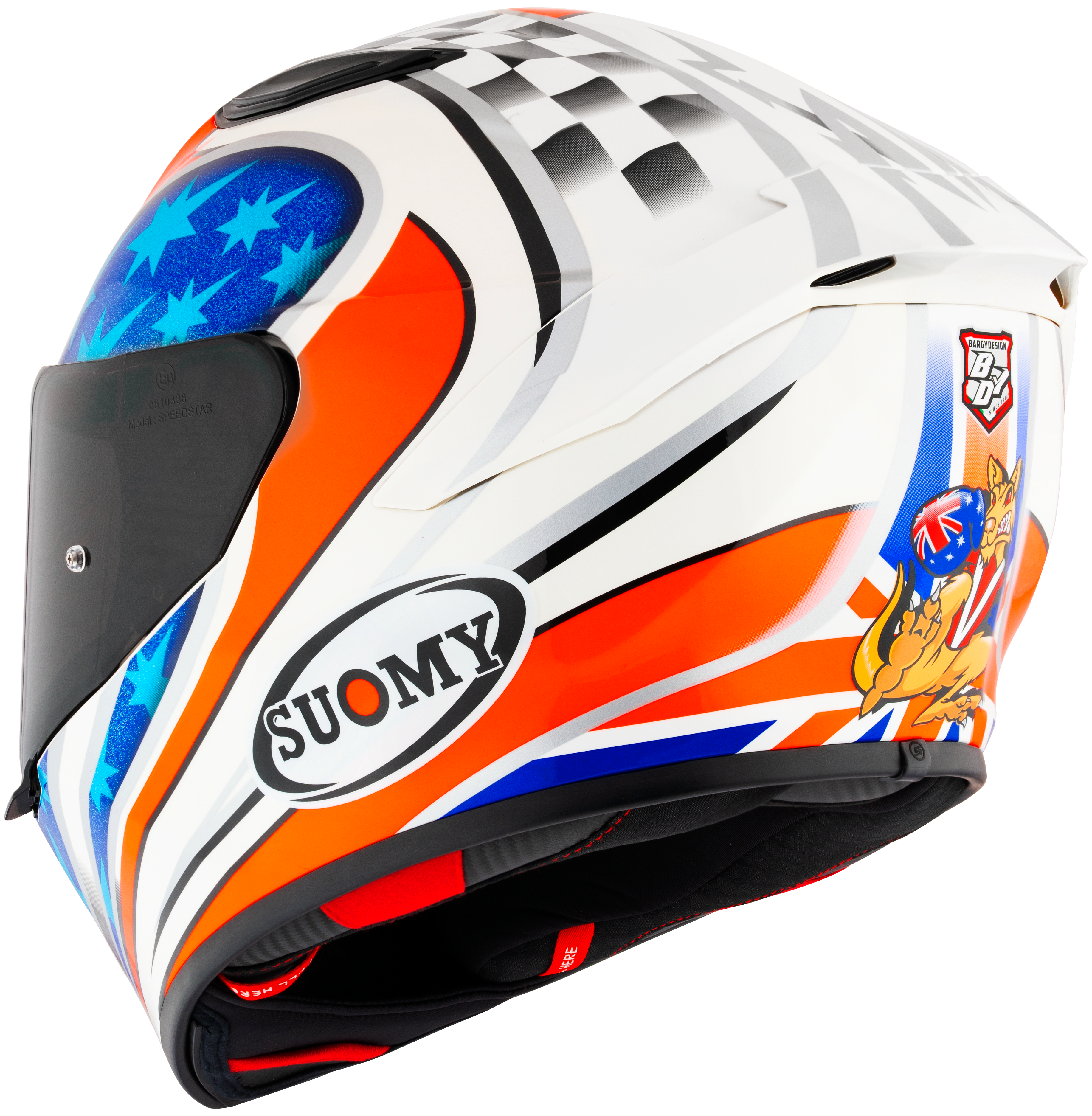 Suomy Track-1 Casco Troy Bayliss Réplica 2002 K6T10018 