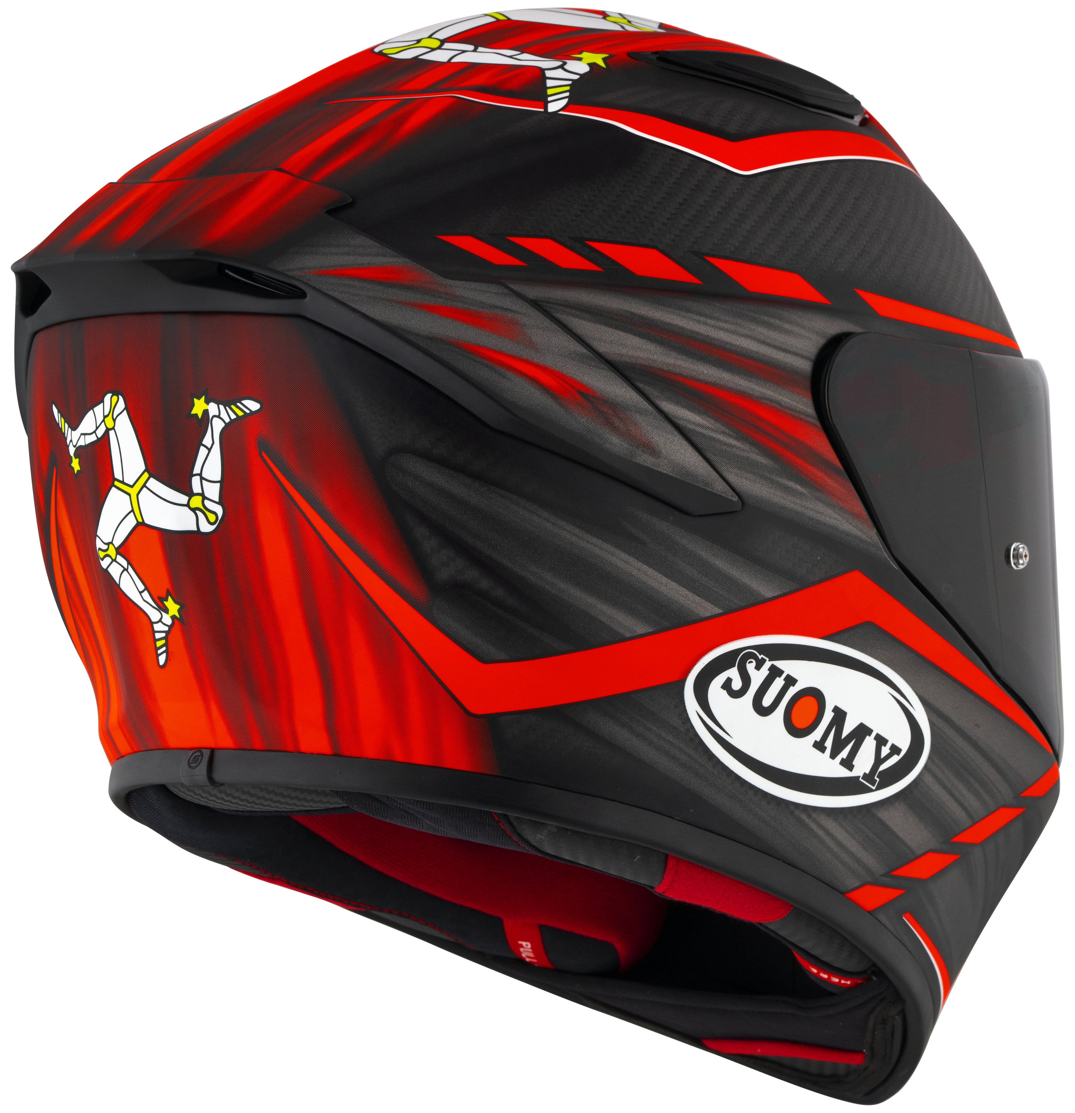 Suomy TX-Pro Casco de Carbono Johnson Replica Rojo Mate K6TX0010 