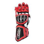RST Tractech Evo 4 guantes de cuero para motocicleta | Hombre | Rojo/Blanco/Negro | 102666 